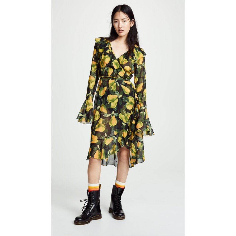 Marc Jacobs Pear Wrap Dress with Tags